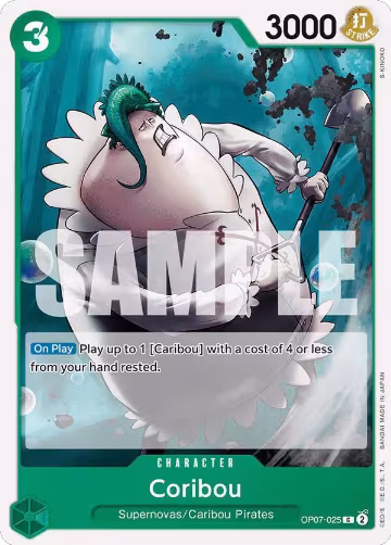 Coribou (OP07-025), 500 Years in the Future — One Piece card price