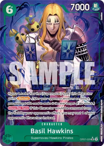 Basil Hawkins (Parallel) (OP07-029), 500 Years in the Future — One Piece card price