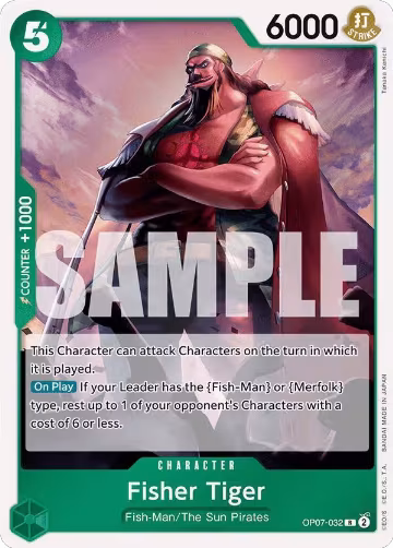 Fisher Tiger (OP07-032), 500 Years in the Future — One Piece card price