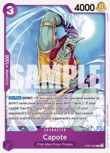 Capote (OP07-063), 500 Years in the Future — One Piece card price