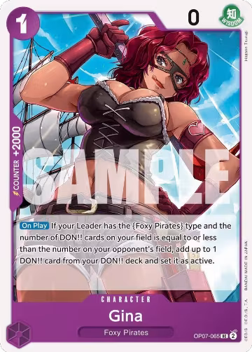 Gina (OP07-065), 500 Years in the Future — One Piece card price