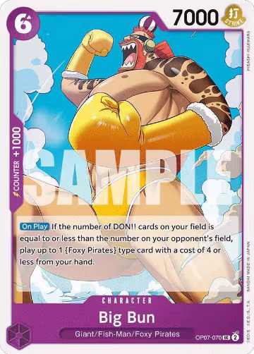 Big Bun (OP07-070), 500 Years in the Future — One Piece card price