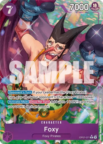 Foxy (071) (Parallel) (OP07-071), 500 Years in the Future — One Piece card price