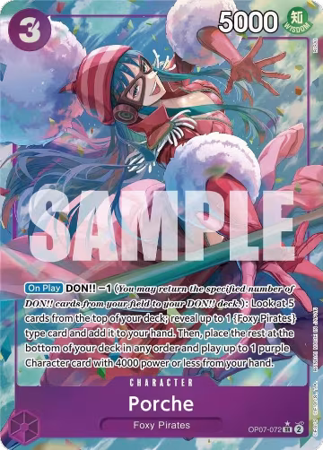 Porche (Parallel) (OP07-072), 500 Years in the Future — One Piece card price
