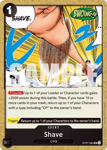 Shave (OP07-094), 500 Years in the Future — One Piece card price