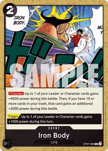 Iron Body (OP07-095), 500 Years in the Future — One Piece card price