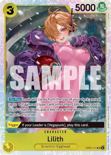 Lilith (OP07-111), 500 Years in the Future — One Piece card price