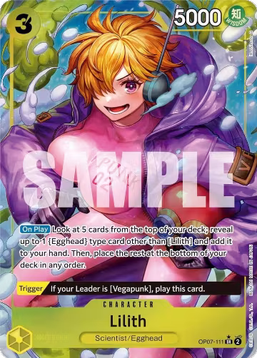 Lilith (Parallel) (OP07-111), 500 Years in the Future — One Piece card price