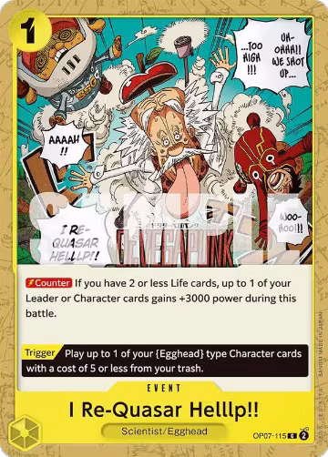 I Re-Quasar Helllp!! (OP07-115), 500 Years in the Future — One Piece card price