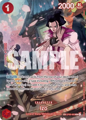 Izo (SP) (OP03-003), 500 Years in the Future — One Piece card price