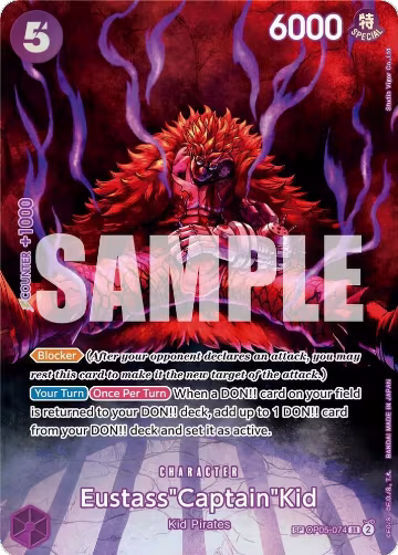 Eustass"Captain"Kid (SP) (OP05-074), 500 Years in the Future — One Piece card price