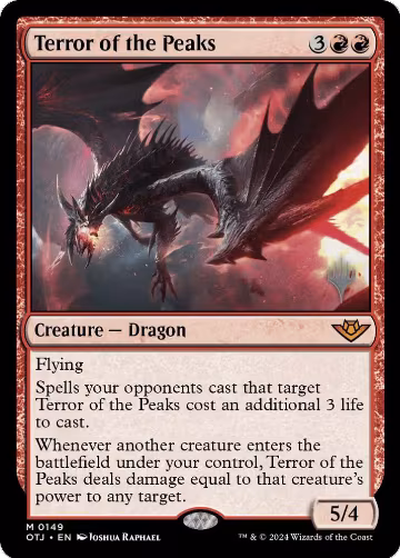 Terror of the Peaks (149), Promo Pack: Outlaws of Thunder Junction — Magic card price