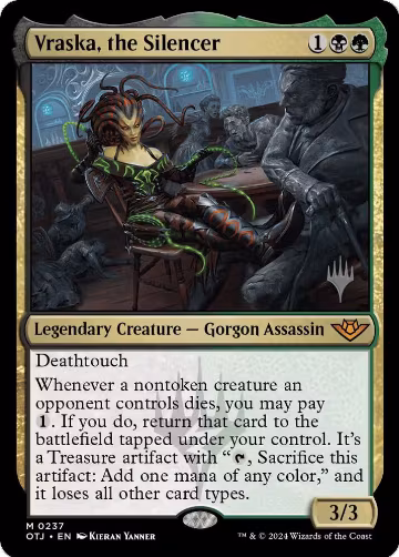 Vraska, the Silencer (237), Promo Pack: Outlaws of Thunder Junction — Magic card price
