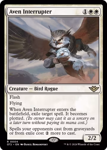 Aven Interrupter (4), Promo Pack: Outlaws of Thunder Junction — Magic card price