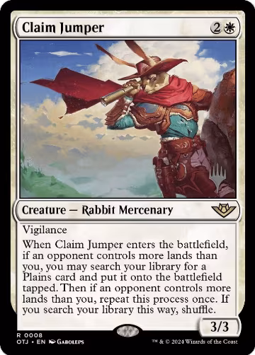 Claim Jumper (8), Promo Pack: Outlaws of Thunder Junction — Magic card price