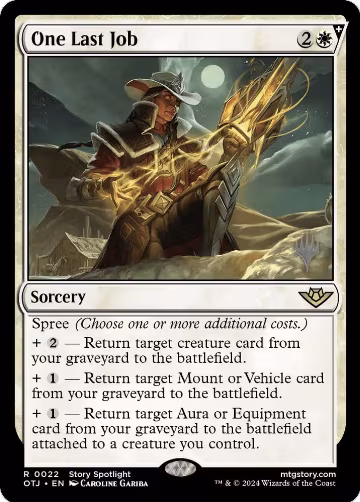 One Last Job (22), Promo Pack: Outlaws of Thunder Junction — Magic card price