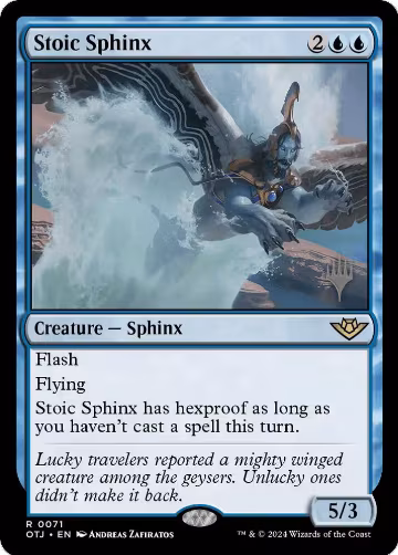 Stoic Sphinx (71), Promo Pack: Outlaws of Thunder Junction — Magic card price