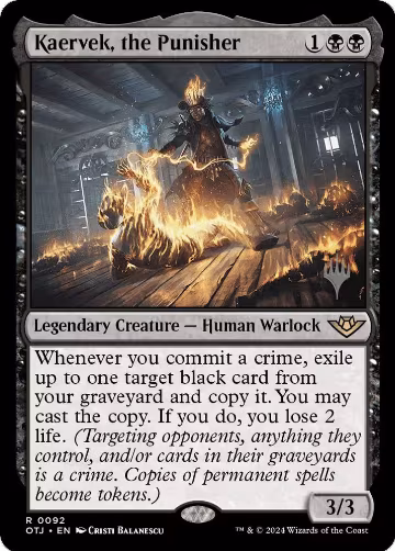 Kaervek, the Punisher (92), Promo Pack: Outlaws of Thunder Junction — Magic card price