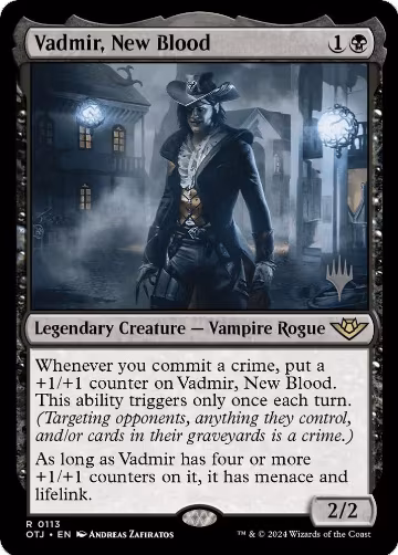 Vadmir, New Blood (113), Promo Pack: Outlaws of Thunder Junction — Magic card price
