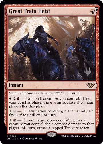 Great Train Heist (125), Promo Pack: Outlaws of Thunder Junction — Magic card price