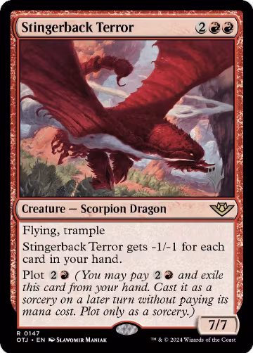 Stingerback Terror (147), Promo Pack: Outlaws of Thunder Junction — Magic card price