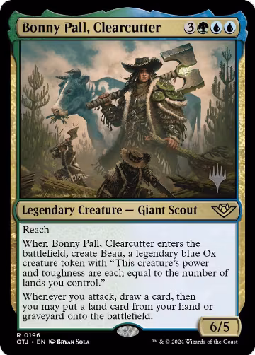 Bonny Pall, Clearcutter (196), Promo Pack: Outlaws of Thunder Junction — Magic card price