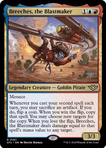 Breeches, the Blastmaker (197), Promo Pack: Outlaws of Thunder Junction — Magic card price
