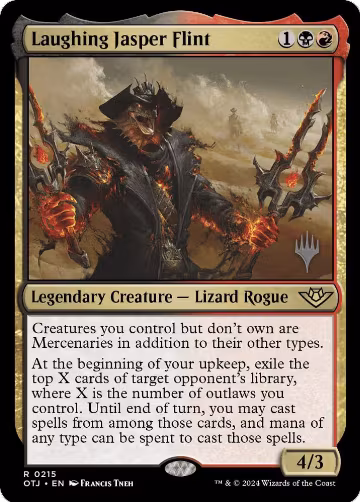 Laughing Jasper Flint (215), Promo Pack: Outlaws of Thunder Junction — Magic card price