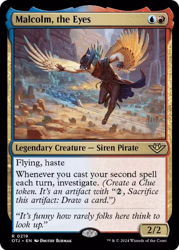 Malcolm, the Eyes (219), Promo Pack: Outlaws of Thunder Junction — Magic card price