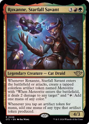 Roxanne, Starfall Savant (228), Promo Pack: Outlaws of Thunder Junction — Magic card price