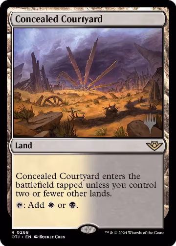 Concealed Courtyard (268), Promo Pack: Outlaws of Thunder Junction — Magic card price