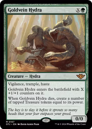 Goldvein Hydra (167), Prerelease Cards — Magic card price