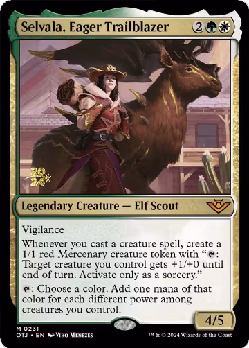 Selvala, Eager Trailblazer (231), Prerelease Cards — Magic card price