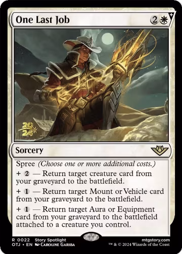 One Last Job (22), Prerelease Cards — Magic card price