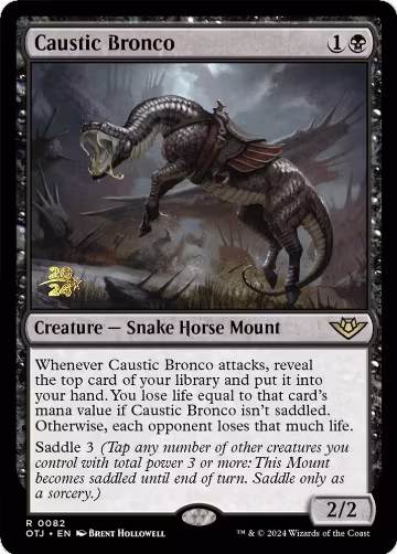 Caustic Bronco (82), Prerelease Cards — Magic card price