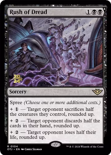 Rush of Dread (104), Prerelease Cards — Magic card price