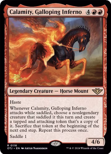 Calamity, Galloping Inferno (116), Prerelease Cards — Magic card price