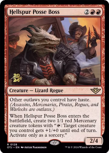 Hellspur Posse Boss (128), Prerelease Cards — Magic card price