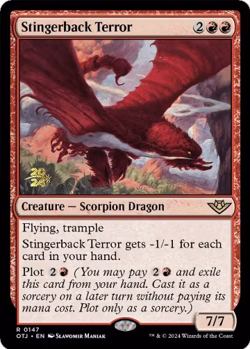 Stingerback Terror (147), Prerelease Cards — Magic card price