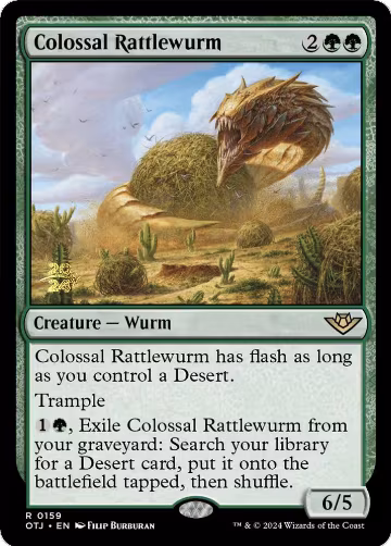 Colossal Rattlewurm (159), Prerelease Cards — Magic card price