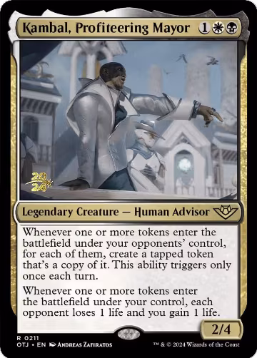 Kambal, Profiteering Mayor (211), Prerelease Cards — Magic card price