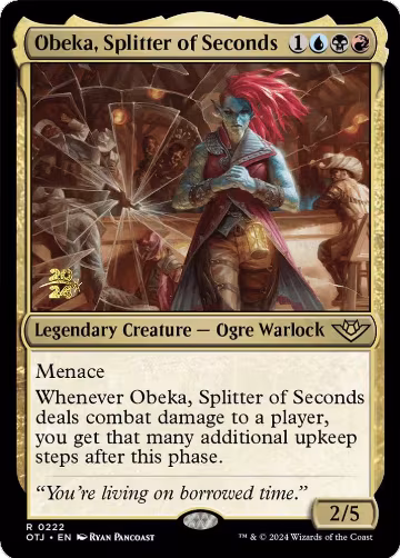 Obeka, Splitter of Seconds (222), Prerelease Cards — Magic card price