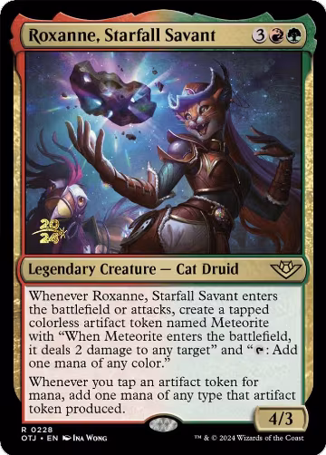 Roxanne, Starfall Savant (228), Prerelease Cards — Magic card price