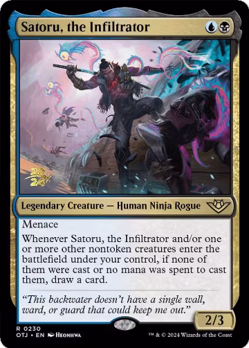 Satoru, the Infiltrator (230), Prerelease Cards — Magic card price