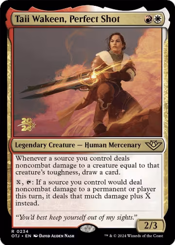 Taii Wakeen, Perfect Shot (234), Prerelease Cards — Magic card price