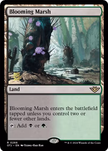 Blooming Marsh (OTJ) (266), Prerelease Cards — Magic card price