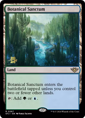 Botanical Sanctum (OTJ) (267), Prerelease Cards — Magic card price
