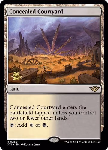 Concealed Courtyard (OTJ) (268), Prerelease Cards — Magic card price