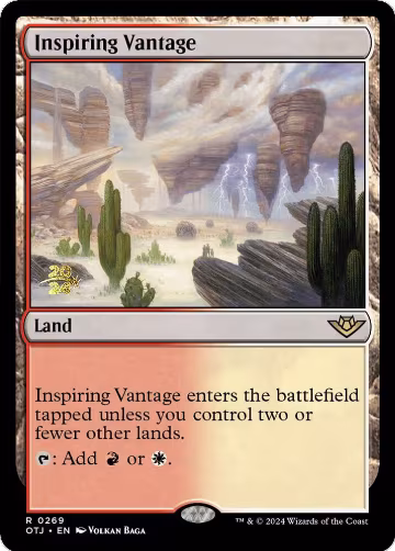 Inspiring Vantage (OTJ) (269), Prerelease Cards — Magic card price