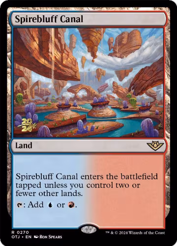 Spirebluff Canal (OTJ) (270), Prerelease Cards — Magic card price